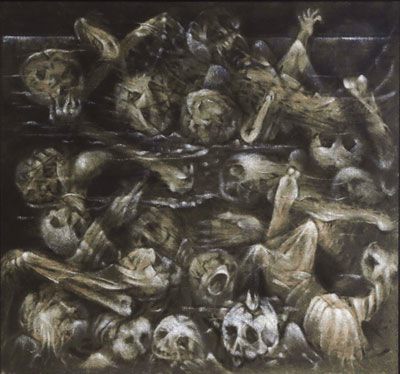 Grisaille. 2007, Öl auf Leinwand, 75x80 cm