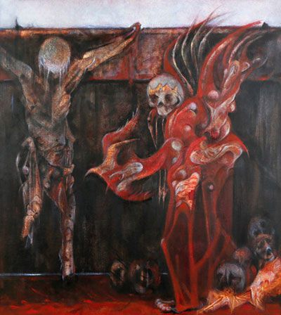 Der Friedensfürst. 2013, Öl auf Leinwand, 100x90 cm