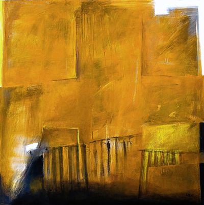 Uta Ruppert: Vision. 2017, Acryl auf Leinwand, 80 x 80 cm