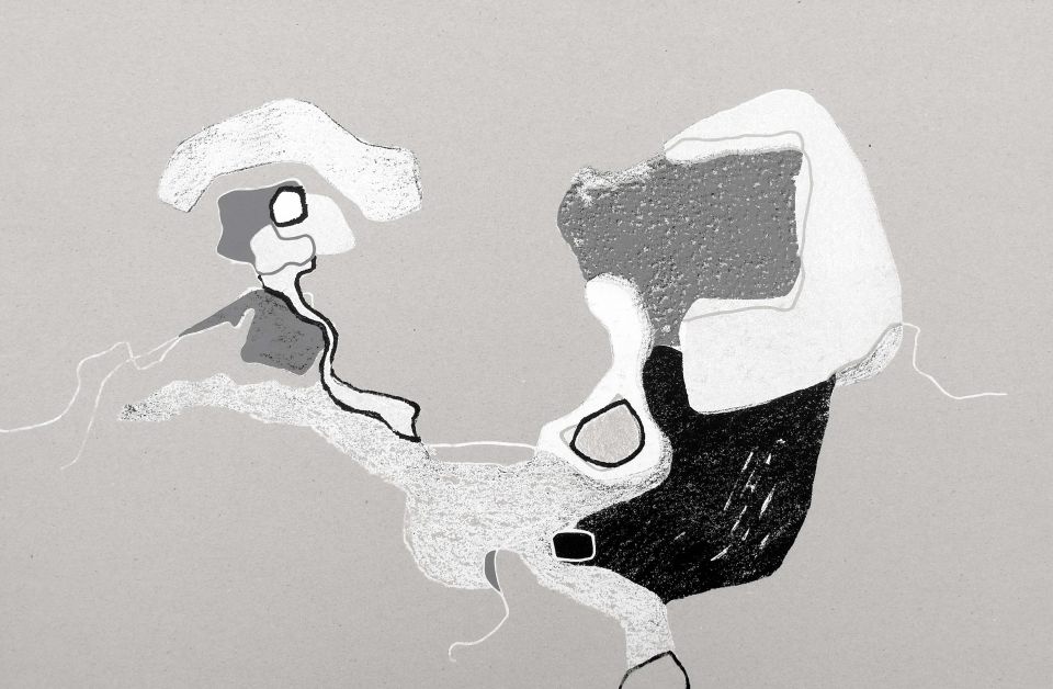 Felix Fugenzahn: Lass Dir Zeit, noch ist es nicht soweit!, 2018, Serigrafie auf Pappe