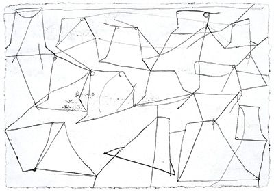 Hanns Schimansky: o.T., 2017/18, Tusche