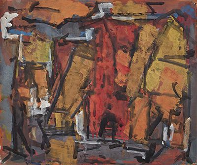 Johannes Müller: Lohgerberstraße, 2006, Gouache