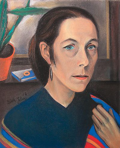 Dörte Helm: Bildnis Line Ristow, 1927, Pastell (Leihgabe Sammlung Sabine Porsche)