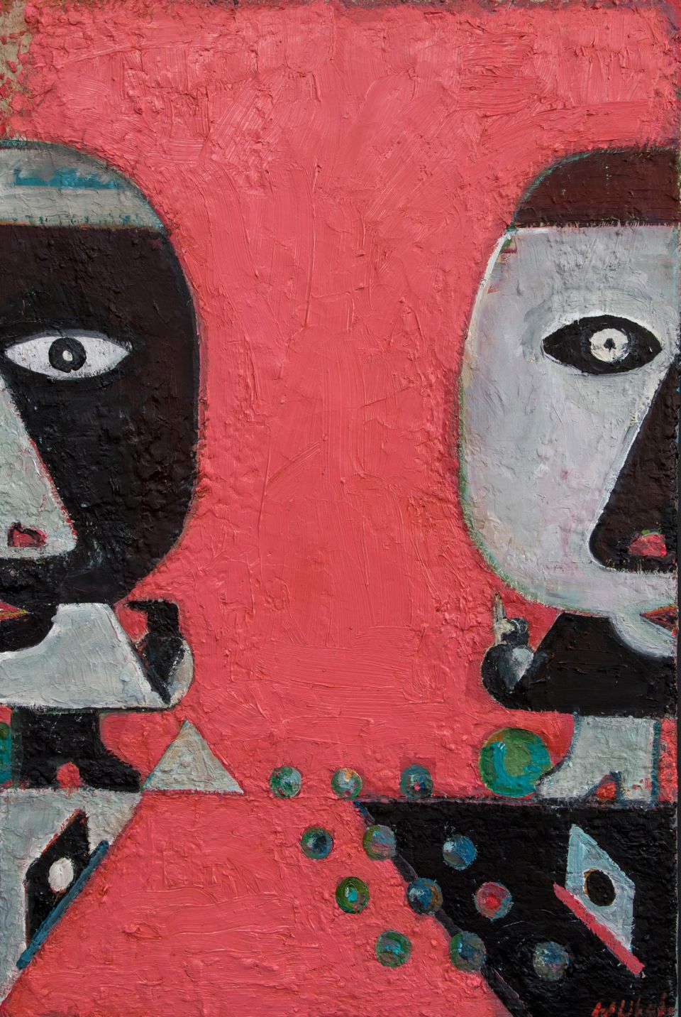 Walter Libuda: Ich und Er. 2015-2019, Öl auf Leinwand  (Foto: Christo Libuda)