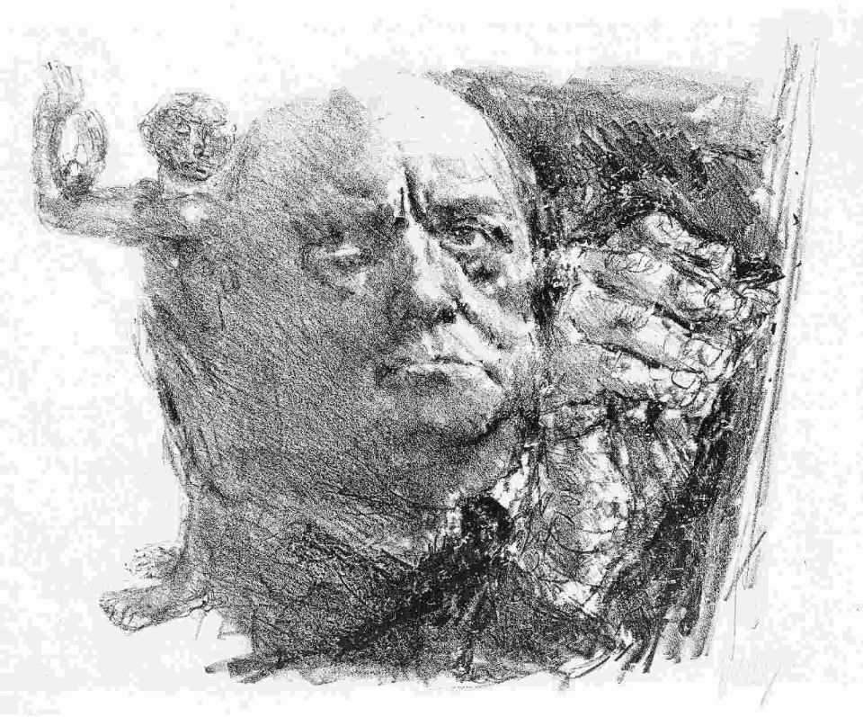 Bernhard Heisig . Max Beckmann Lithografie, 1983