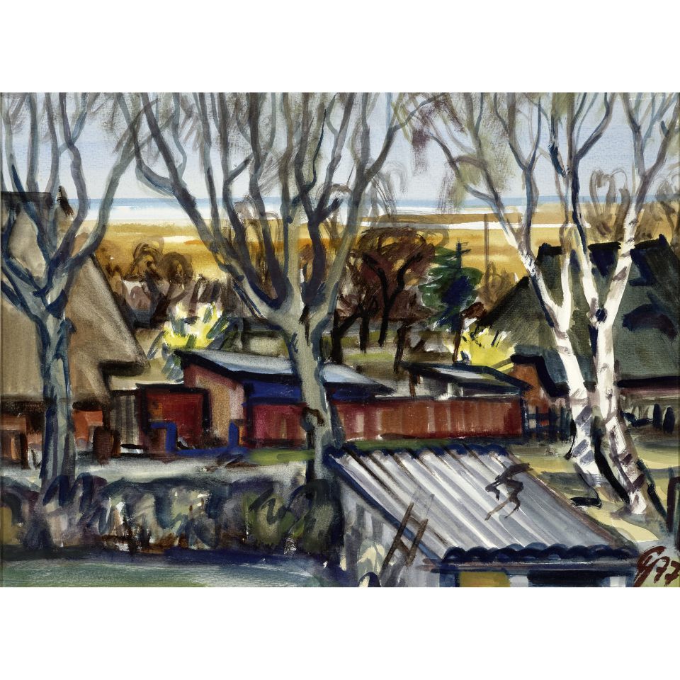 Christian Gätjen: o.T., Aquarell, 1977