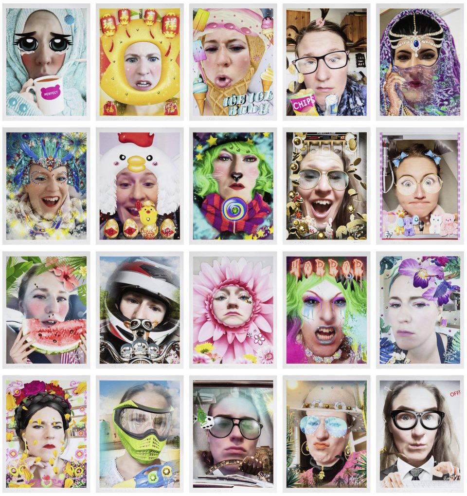 Jacqueline Duhr: Filterfotos I. 2017-2020, 20 er Block, Objekte auf Fotoprint