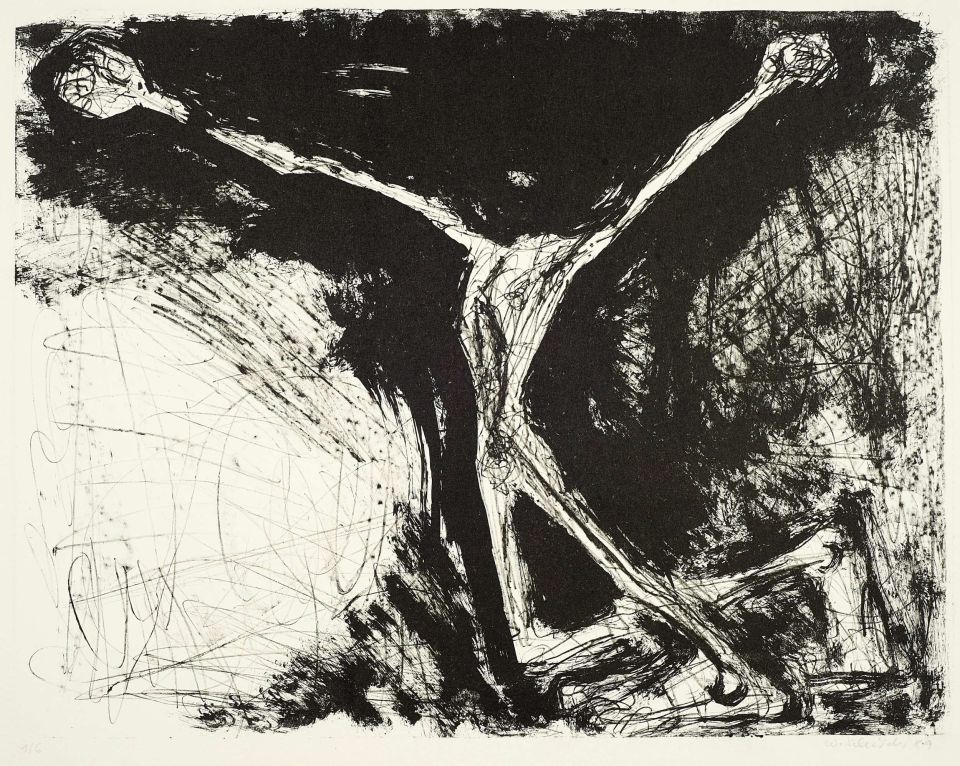 Wilfried Schröder | Platz des himmlischen Friedens | Lithografie | 1989 | 34,5 x 44,5 cm