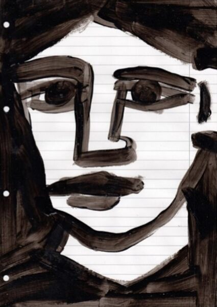 o.T., 2018, Tinte auf Papier