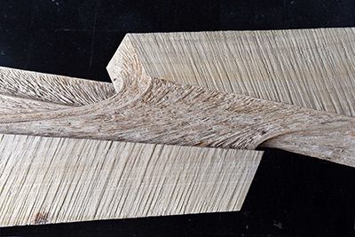 Linde 17/08 (Detail), 2017, 188 x 50 x 9 cm