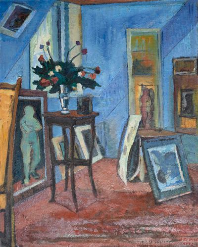 Dietrich Becker: Atelier-Interieur, 1972