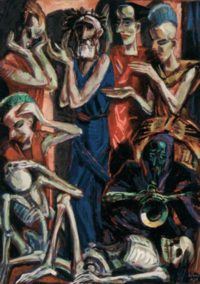 König Lear. 1989, Gouache