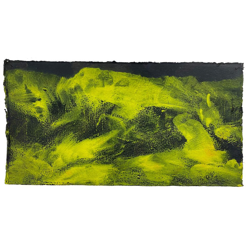 Felix Jess: At Kamo River I. 2025, Mixed Media auf Papier